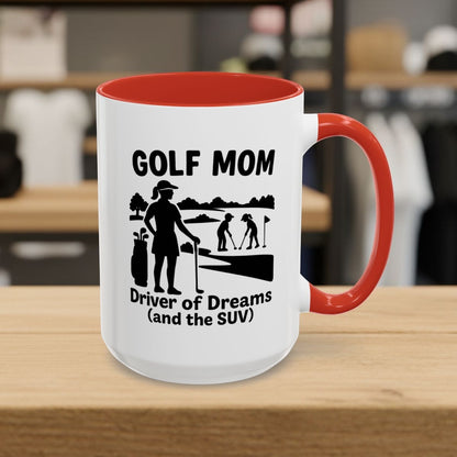 Golf Mom - Golf Mug - 15oz in Red