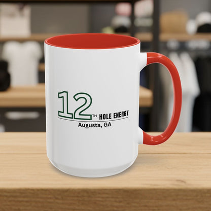 12th Hole Energy - Golf Mug in Red