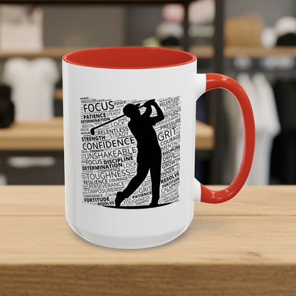 Unleash Your Mental Game (Male) - Golf Mug - 15oz in Red