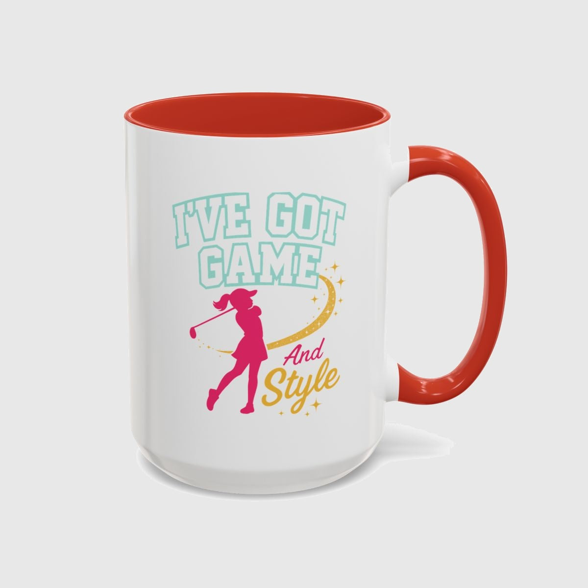 I've Got Game And Style - Golf Mug in Red