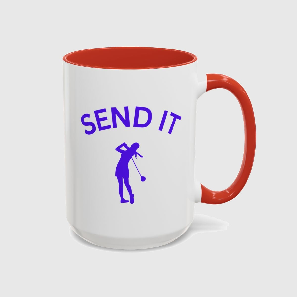 SEND IT (Female) - Golf Mug in Red