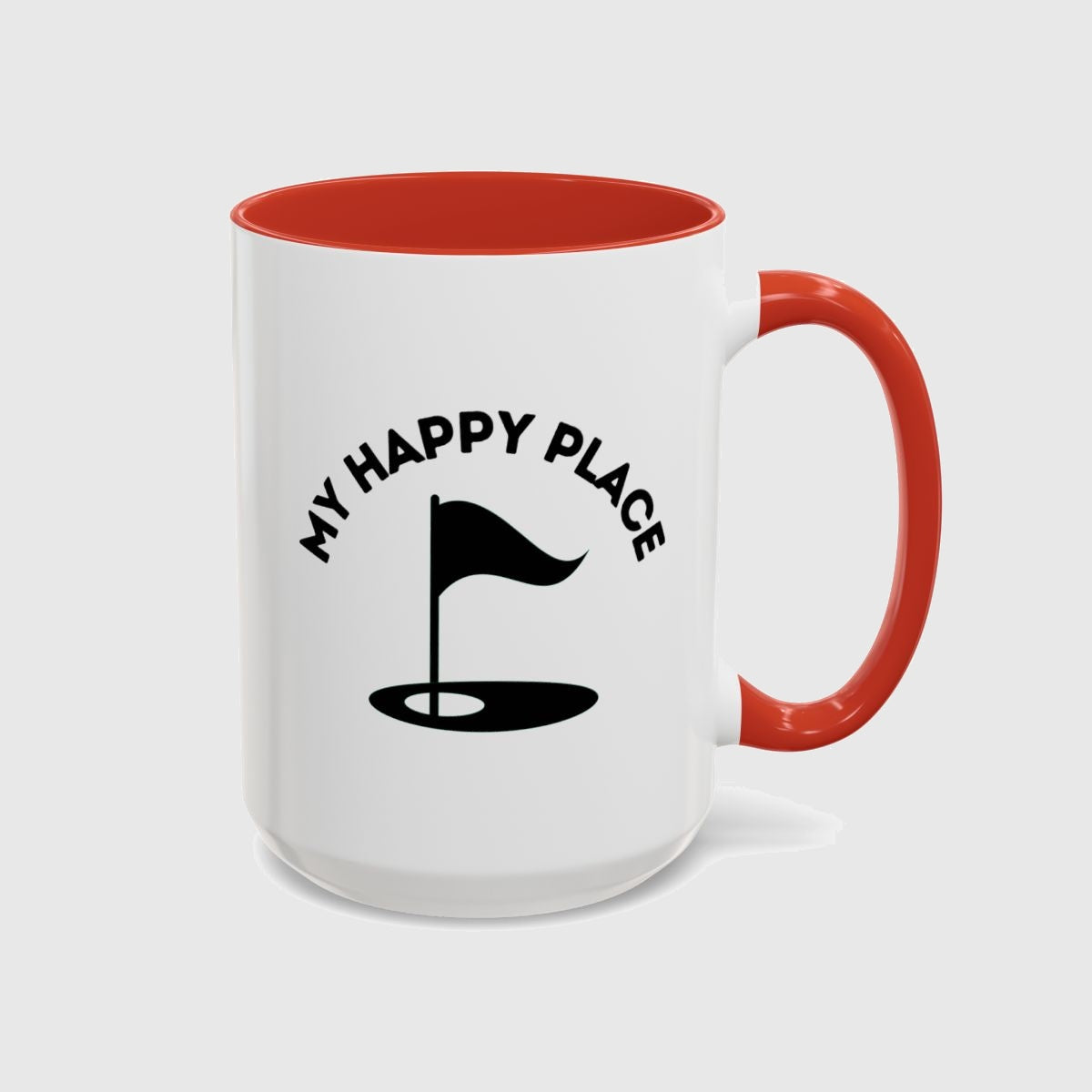 My Happy Place - Golf Mug in Red