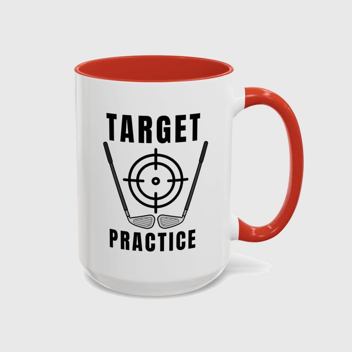 Target Practice - Golf Mug in Red