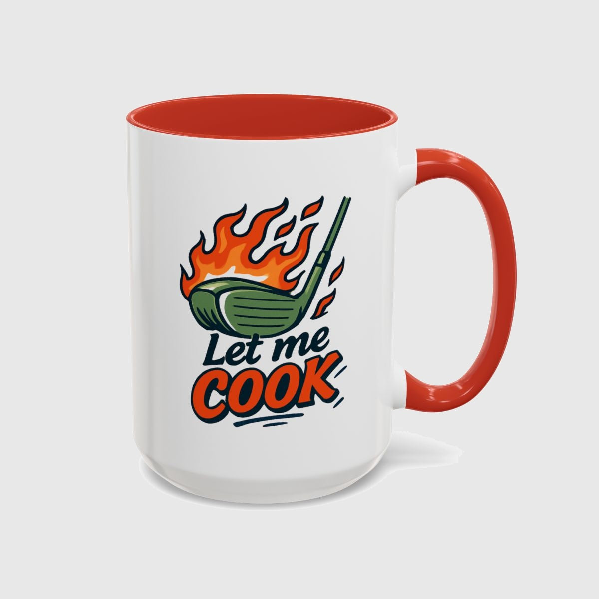 Let Me Cook - Golf Mug in Red