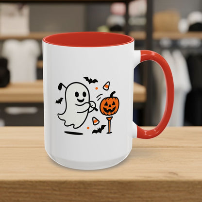 Ghost Tee Off - Golf Mug - 15oz in Red