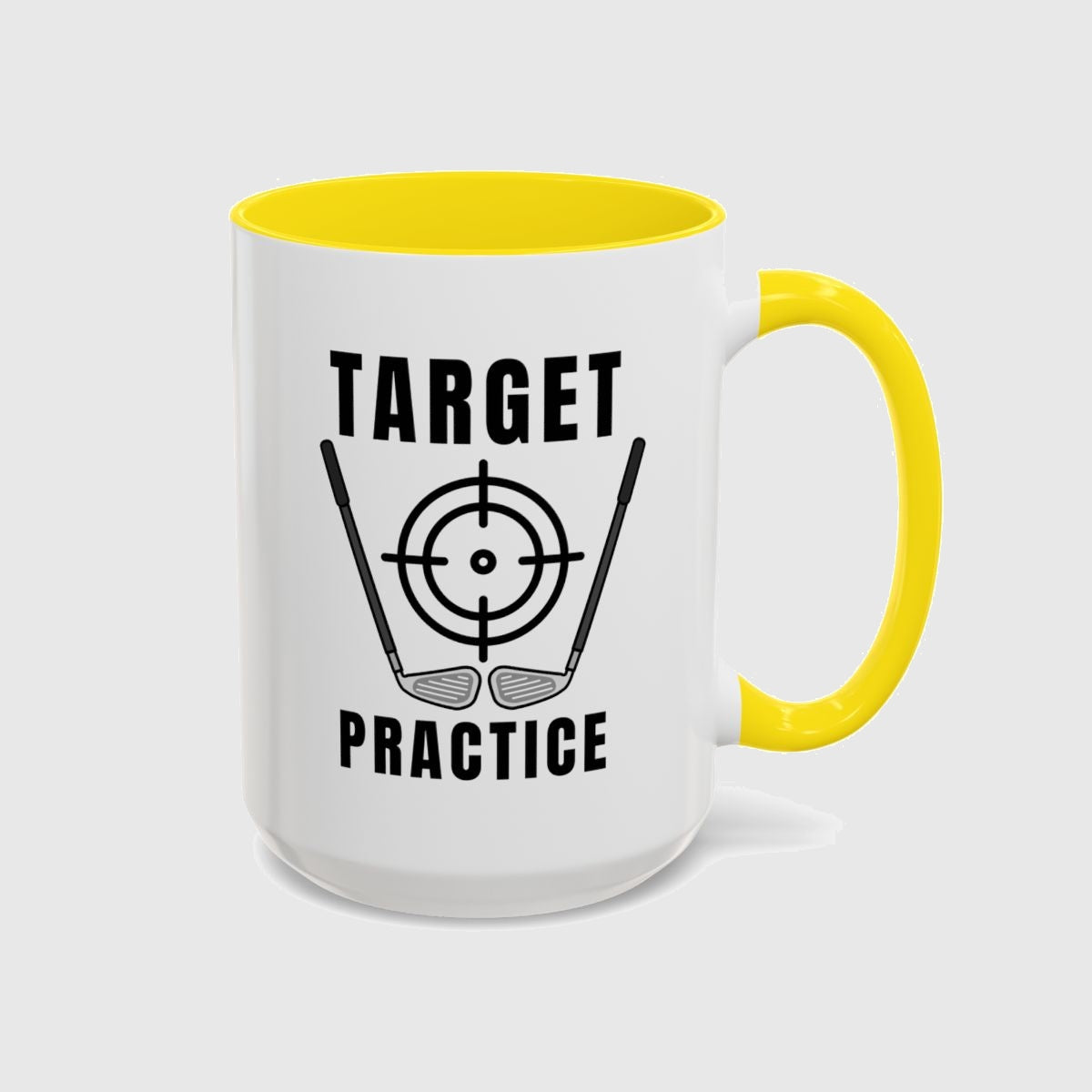 Target Practice - Golf Mug in Yellow