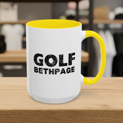 Golf Bethpage - Golf Mug - 15oz in Yellow