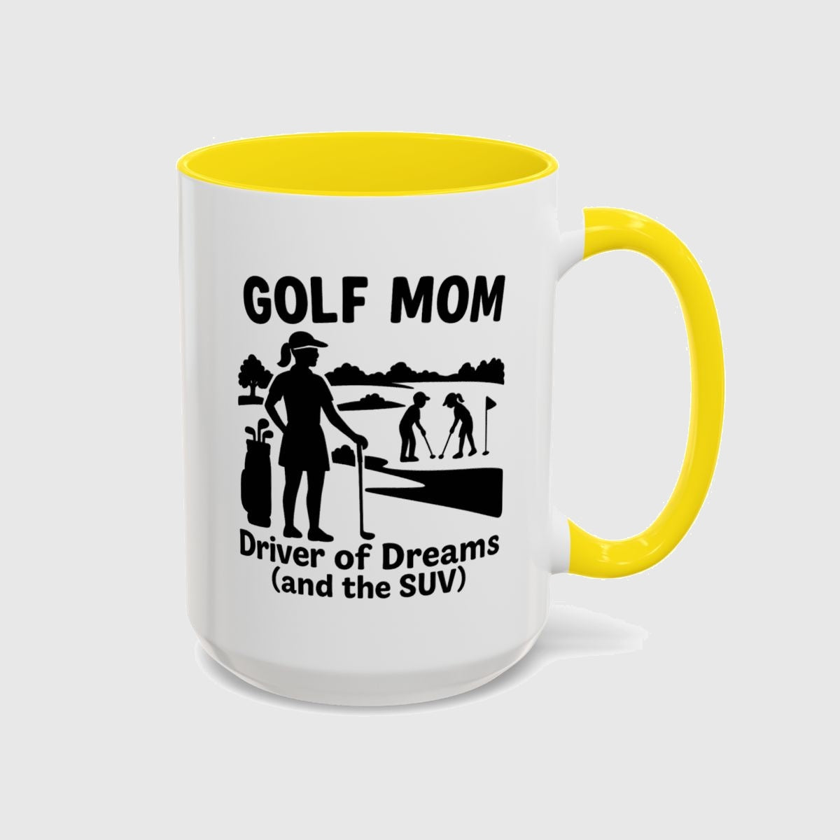 Golf Mom - Golf Mug in Yellow