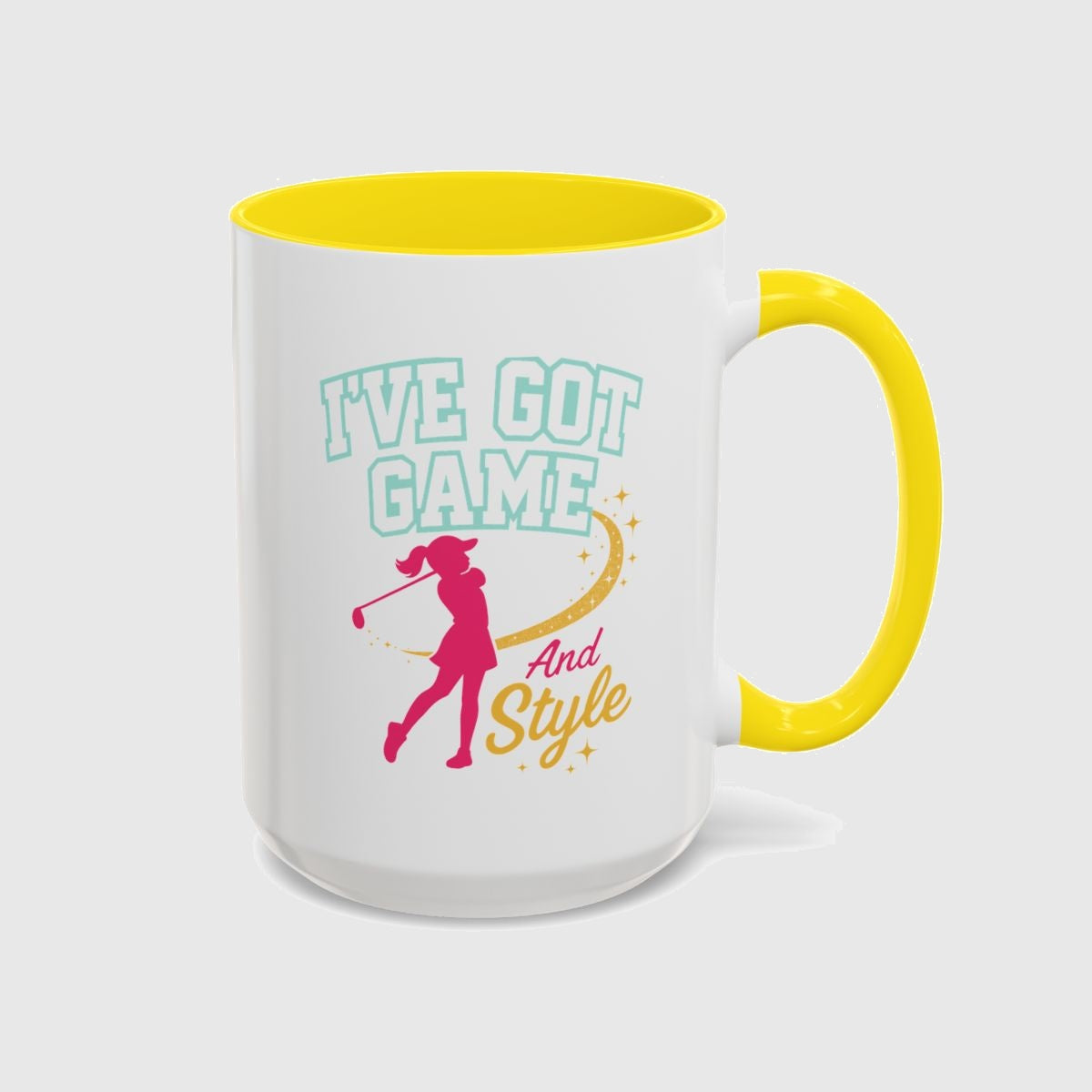 I've Got Game And Style - Golf Mug in Yellow