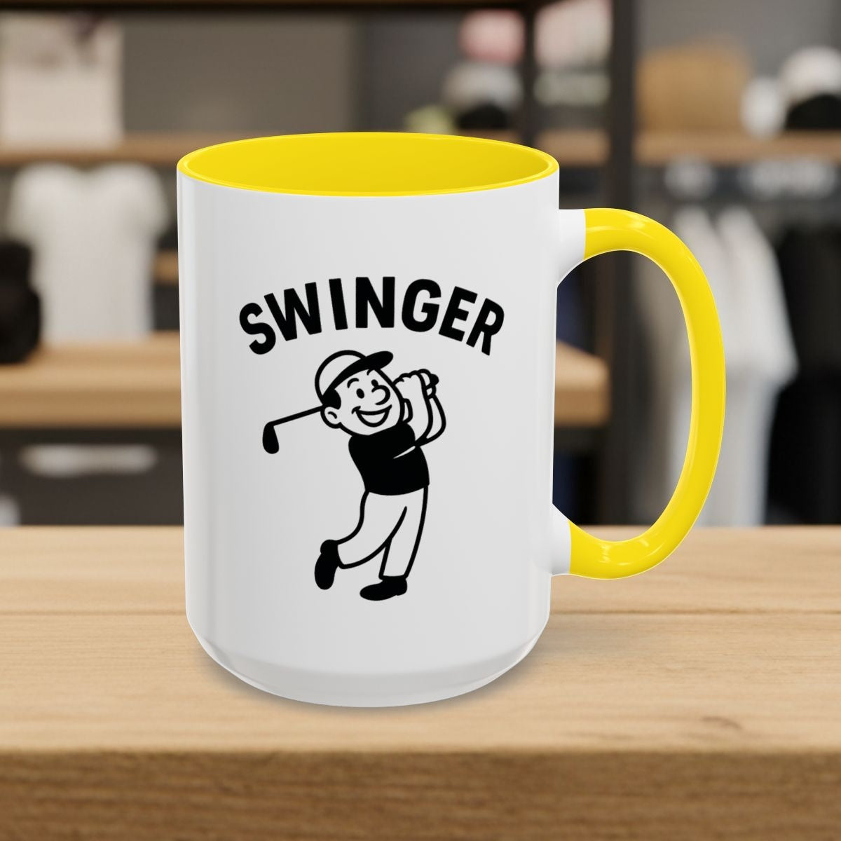 Swinger - Golf Mug - 15oz in Yellow