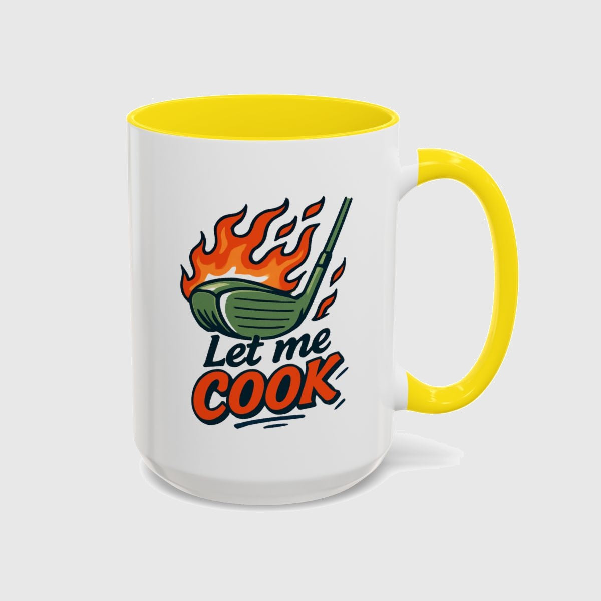 Let Me Cook - Golf Mug in Yellow