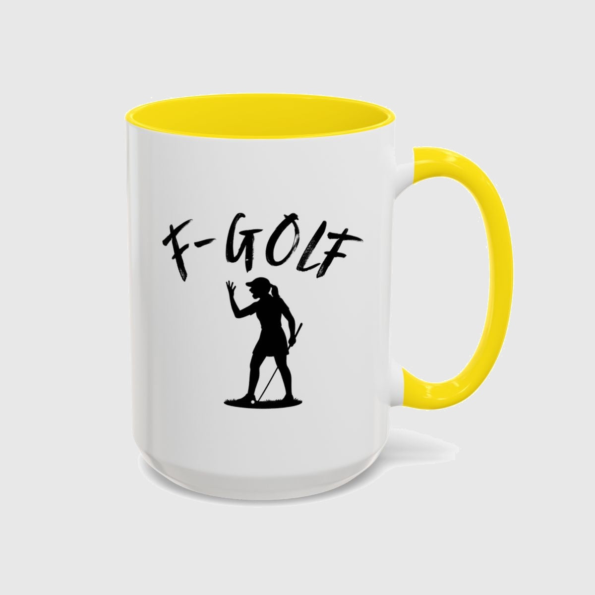 F-Golf (Female) - Golf Mug in Yellow