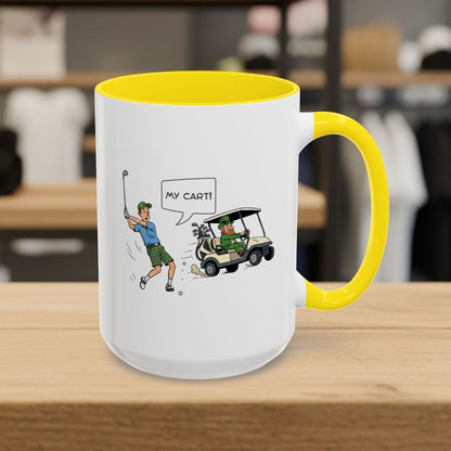 My Cart! - Golf Mug - 15oz in Yellow