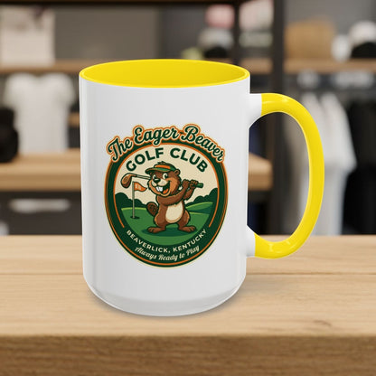 THE EAGER BEAVER GOLF CLUB - Golf Mug in Yellow