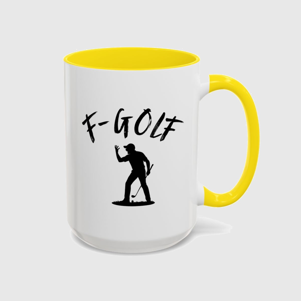 F-Golf (Male) - Golf Mug in Yellow