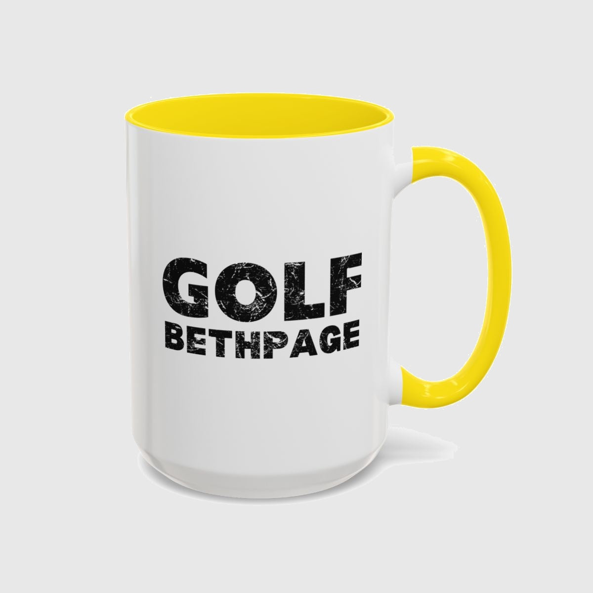 Golf Bethpage - Golf Mug in Yellow