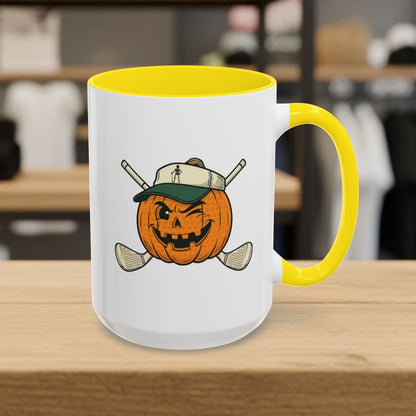 Golf or Gourd - Golf Mug - 15oz in Yellow