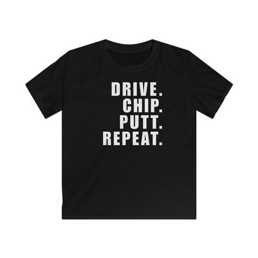 DRIVE CHIP PUTT REPEAT - Youth T-shirt