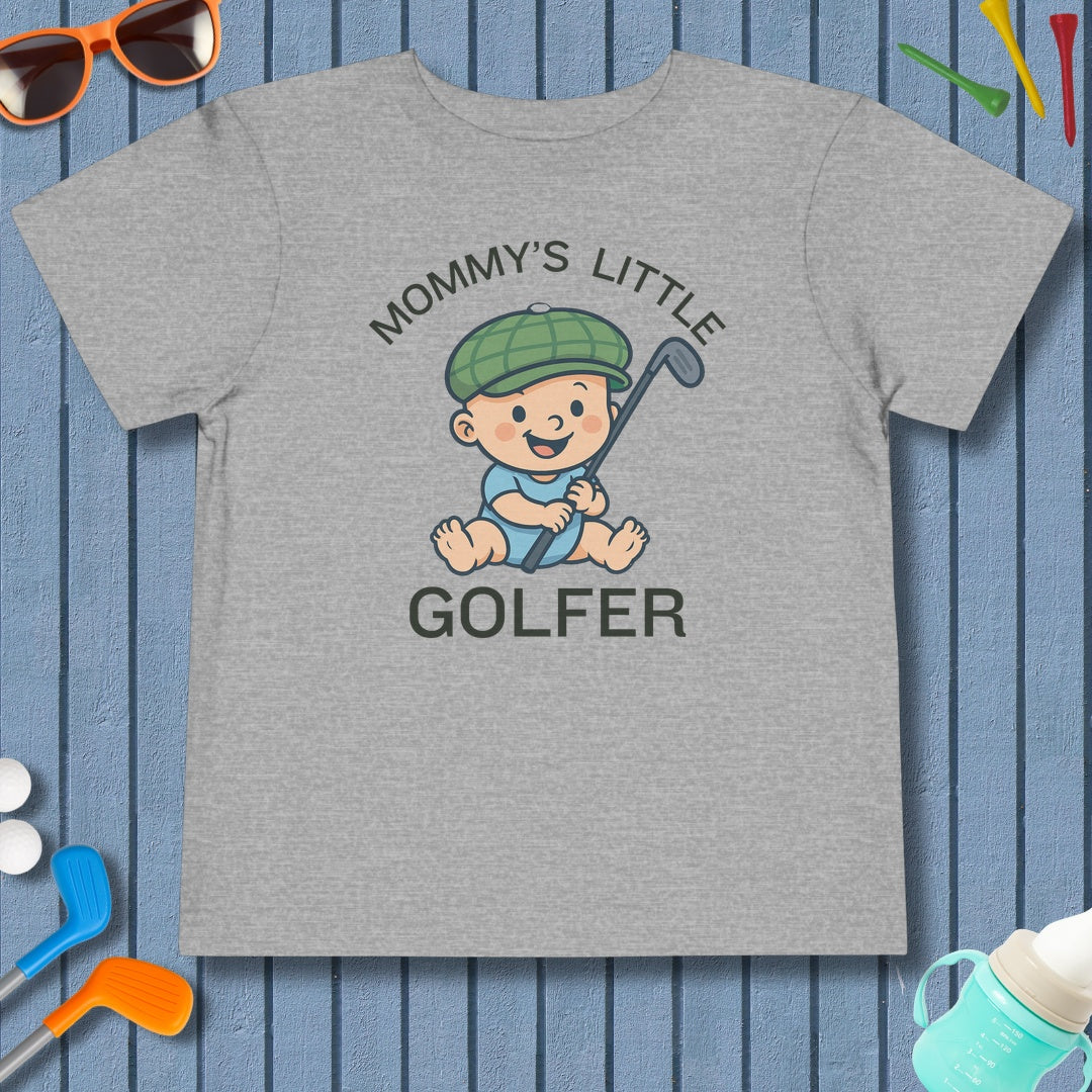 Mommy's Little Golfer - Toddler Golf T-Shirt in Athletic Heather