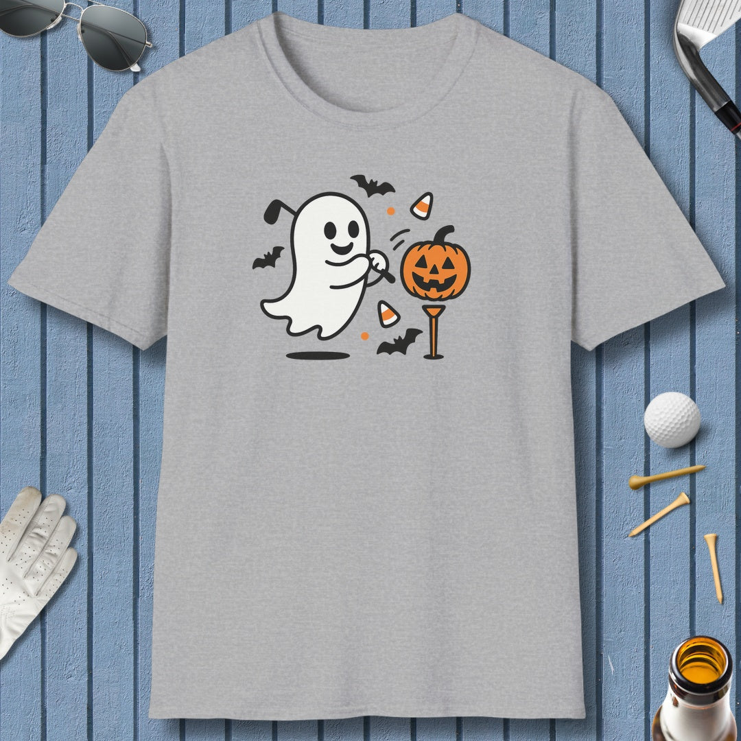 Ghost Tee Off - Adult Golf T-Shirt in Sport Grey