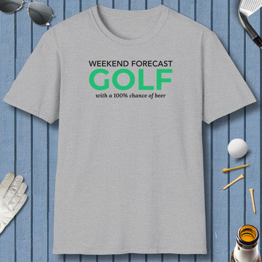 Weekend Forecast - Adult Golf T-Shirt in Sport Grey