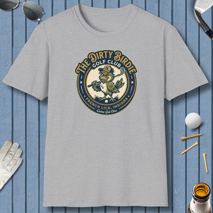 The Dirty Birdie Golf Club - French Lick, Indiana - Adult Golf T-Shirt in Athletic Heather