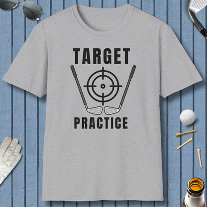 Target Practice - Adult Golf T-Shirt in Sport Grey
