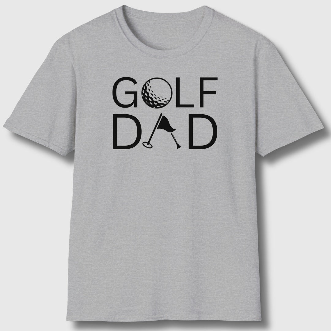 Golf Dad - Adult Golf T-Shirt in Athletic Heather