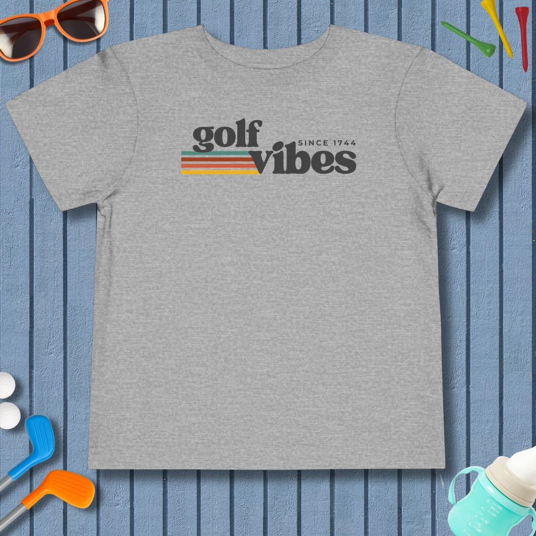 Golf Vibes - Toddler Golf T-Shirt in Athletic Heather
