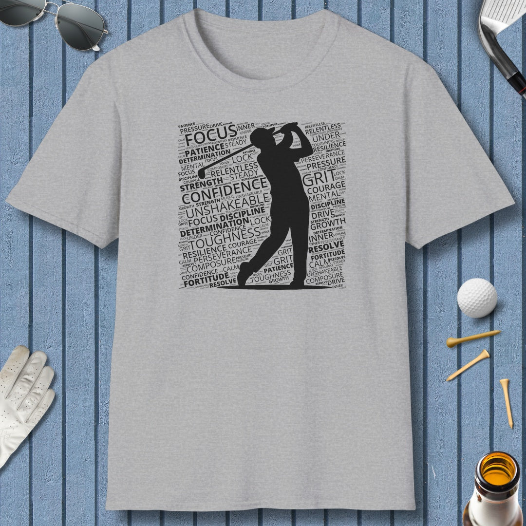Unleash Your Mental Game (Male) - Adult Golf T-Shirt in Sport Grey