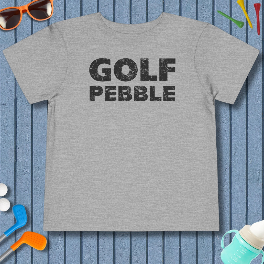 Golf Pebble - Toddler Golf T-Shirt in Athletic Heather
