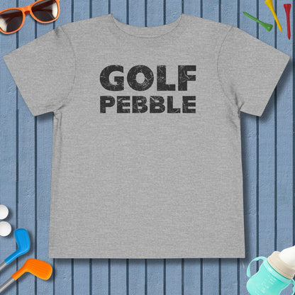 Golf Pebble - Toddler Golf T-Shirt in Athletic Heather