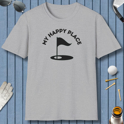 My Happy Place - Adult Golf T-Shirt in Sport Grey