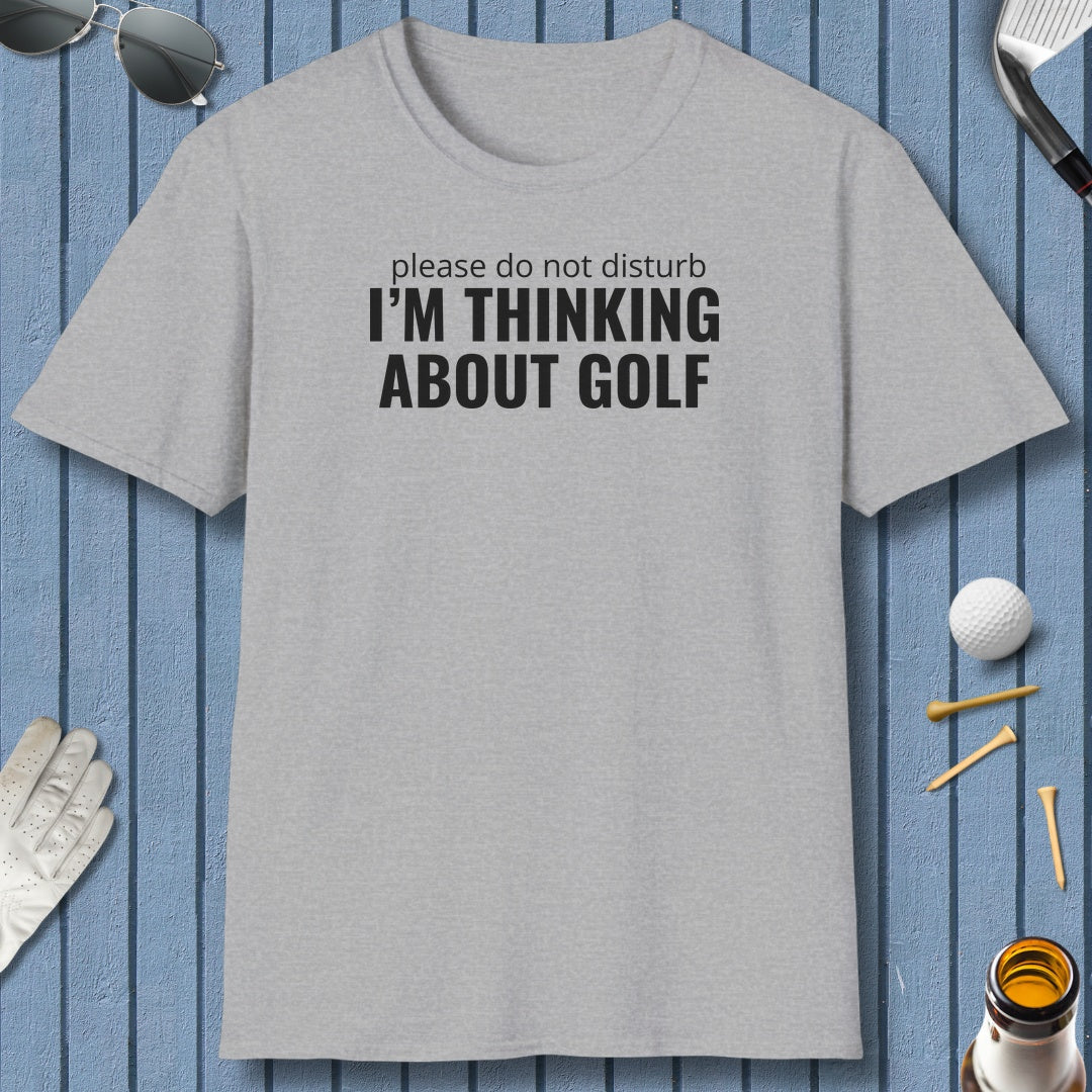 Do Not Disturb - Adult Golf T-Shirt in Sport Grey