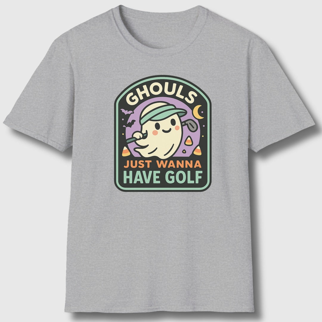 Ghouls Just Wanna Have Golf - Adult Golf T-Shirt in Athletic Heather