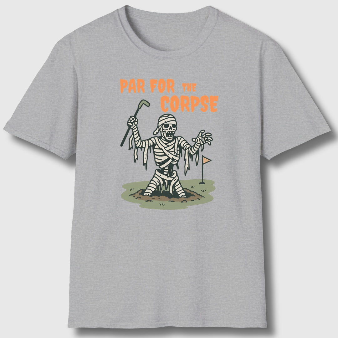 Par for the Corpse - Adult Golf T-Shirt in Athletic Heather