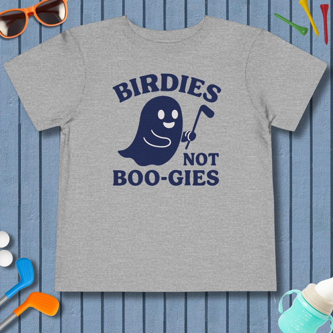 Birdies not BOO-GIES - Toddler Golf T-Shirt in Athletic Heather