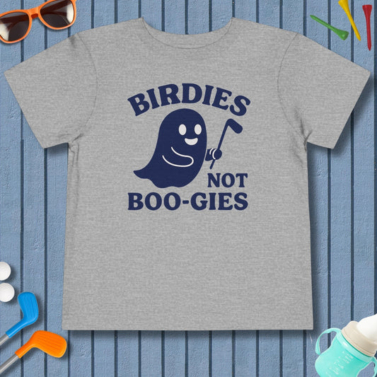 Birdies not BOO-GIES - Toddler Golf T-Shirt in Athletic Heather