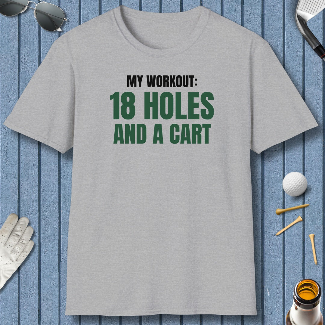 My Workout: 18 Holes - Adult Golf T-Shirt in Athletic Heather