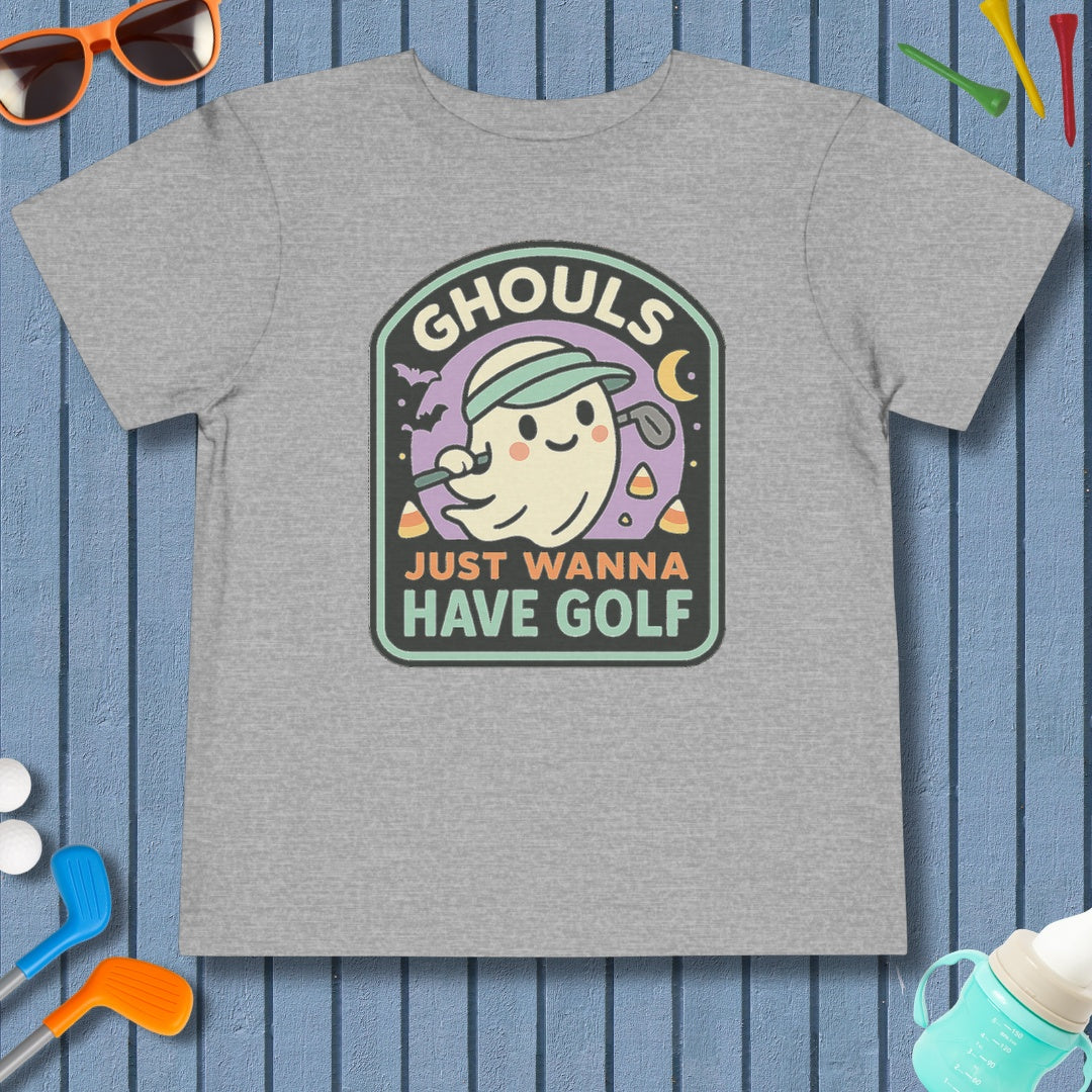 Ghouls Just Wanna Have Golf - Toddler Golf T-Shirt in Athletic Heather