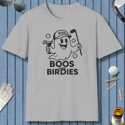 Boos and Birdies - Adult Golf T-Shirt in Sport Grey
