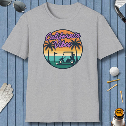 Golf Vibes - California Coast Edition - Adult Golf T-Shirt in Sport Grey