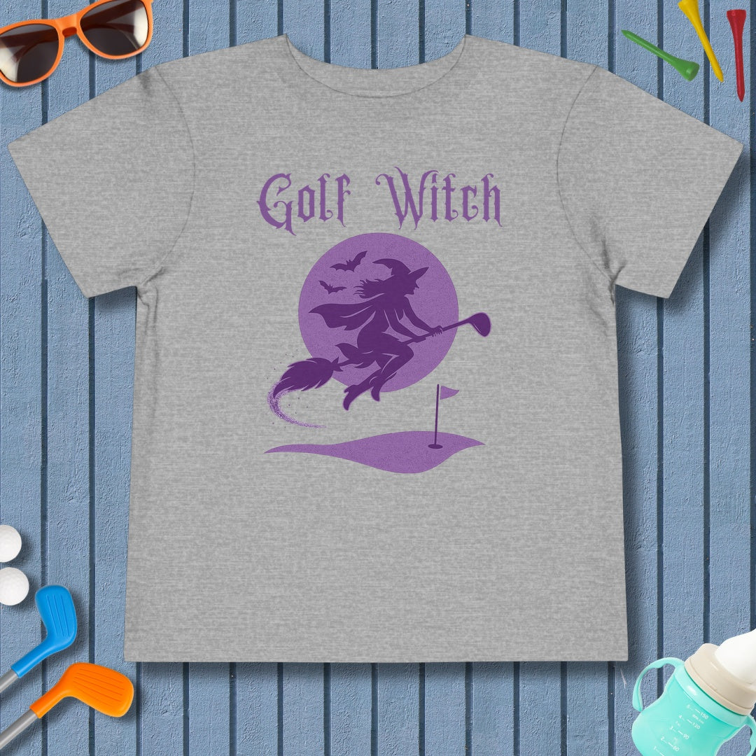 Golf Witch - Toddler Golf T-Shirt in Athletic Heather