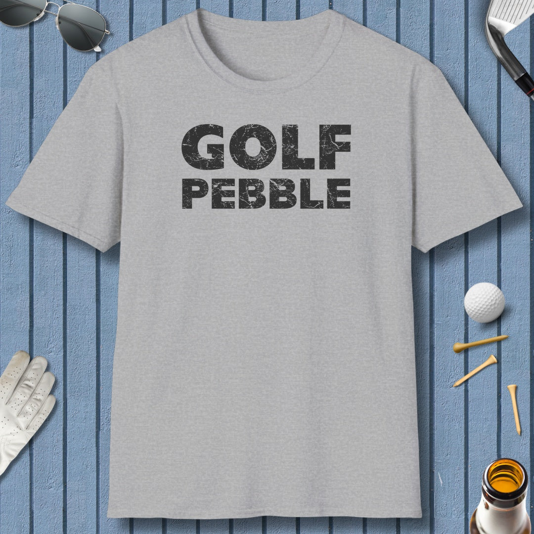 Golf Pebble - Adult Golf T-Shirt in Sport Grey