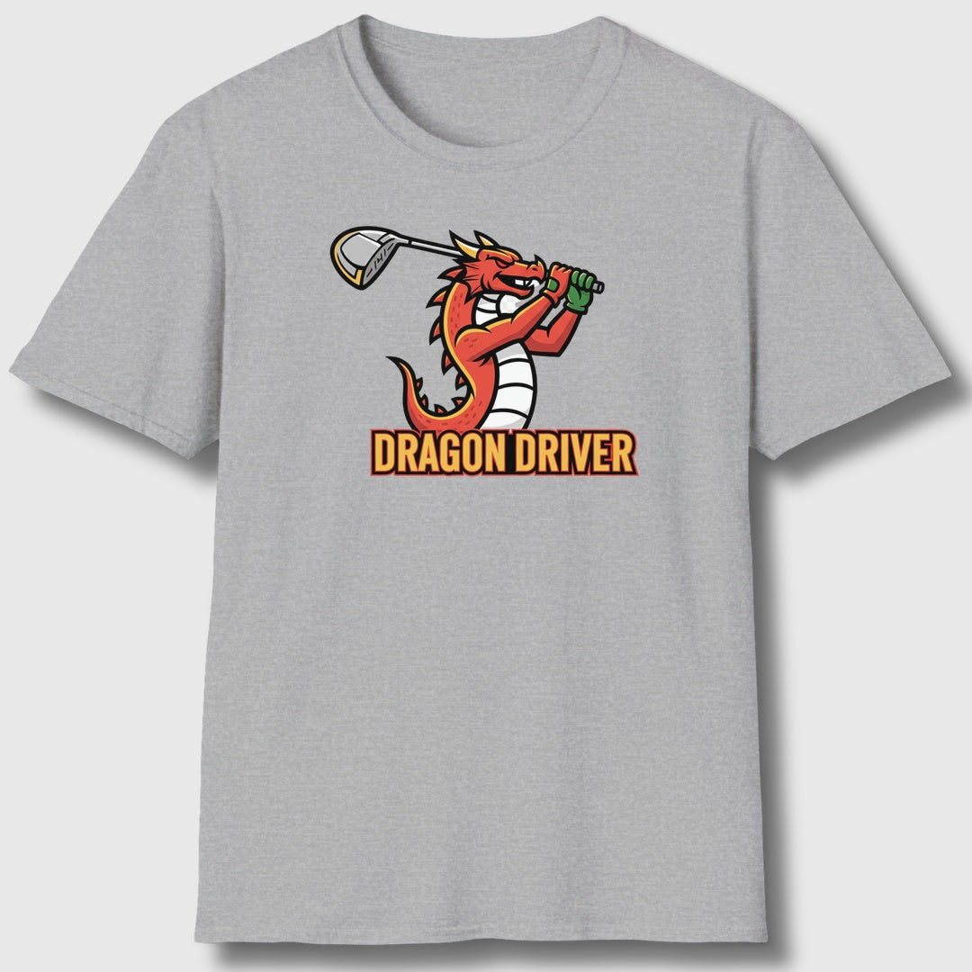 Dragon Driver - Adult Golf T-Shirt in Athletic Heather