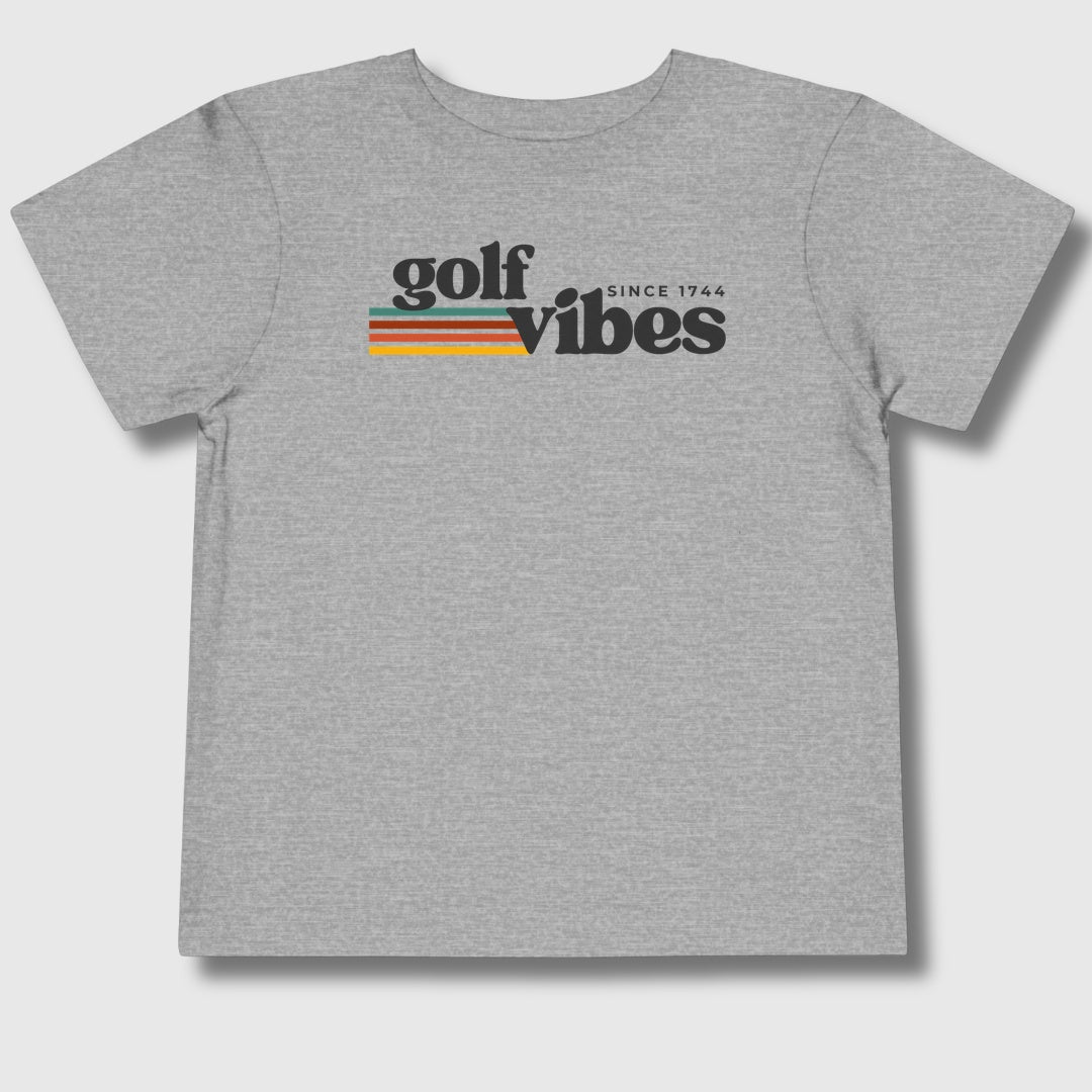 Golf Vibes - Toddler Golf T-Shirt in Athletic Heather