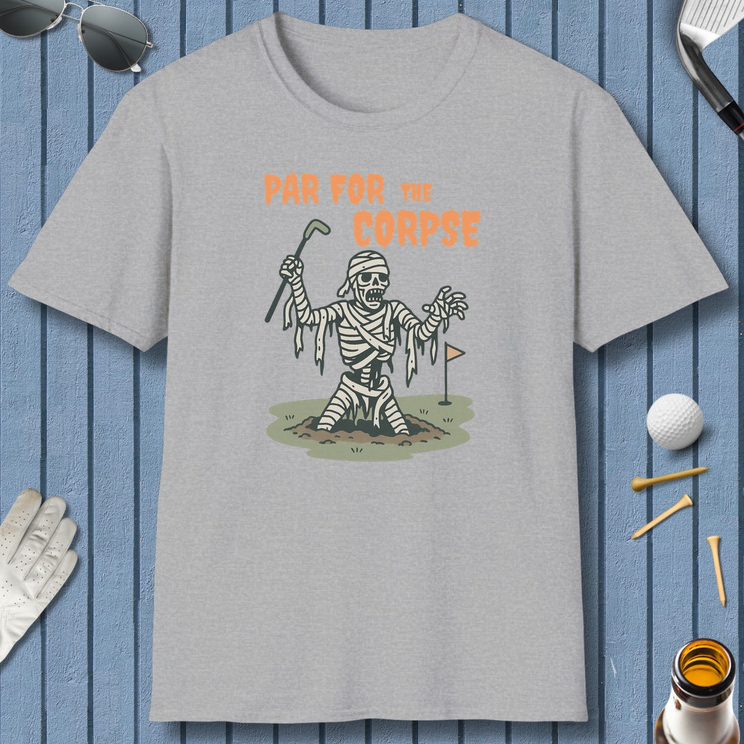 Par for the Corpse - Adult Golf T-Shirt in Sport Grey