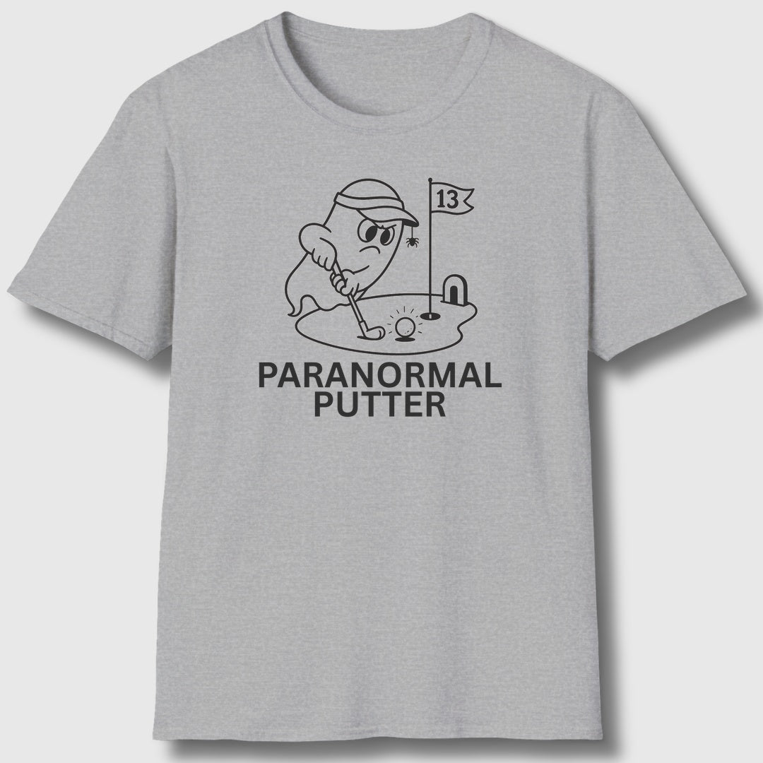Paranormal Putter - Adult Golf T-Shirt in Athletic Heather