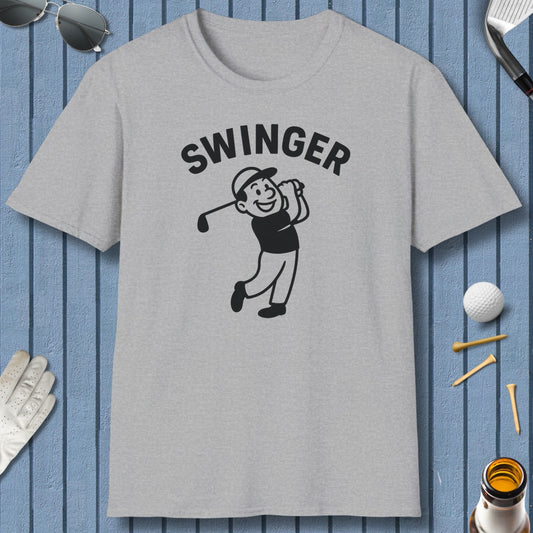 Swinger - Adult Golf T-Shirt in Sport Grey