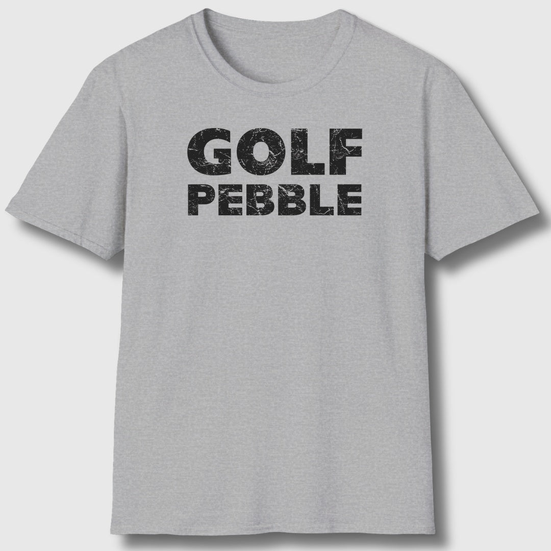Golf Pebble - Adult Golf T-Shirt in Athletic Heather